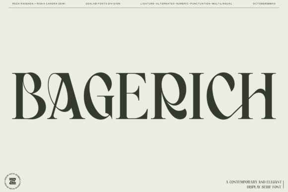 Bagerich: The Serif Font That Elevates Campaign Design