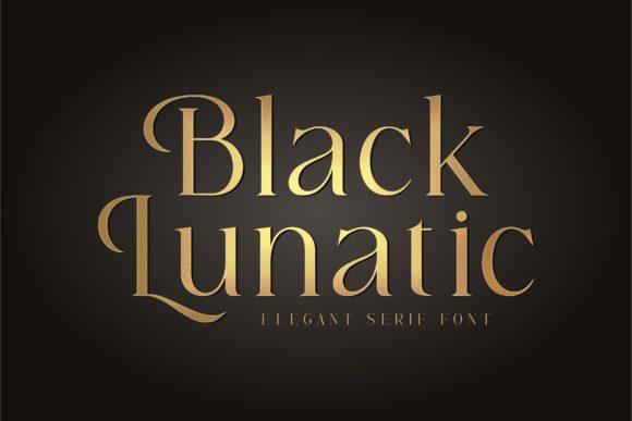 Black Lunatic: The Serif Font That Elevates Your Brand