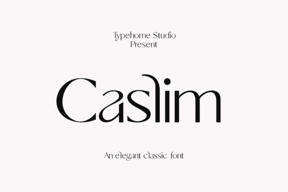 Caslim: A Minimalist Sans Serif Font for Modern Branding