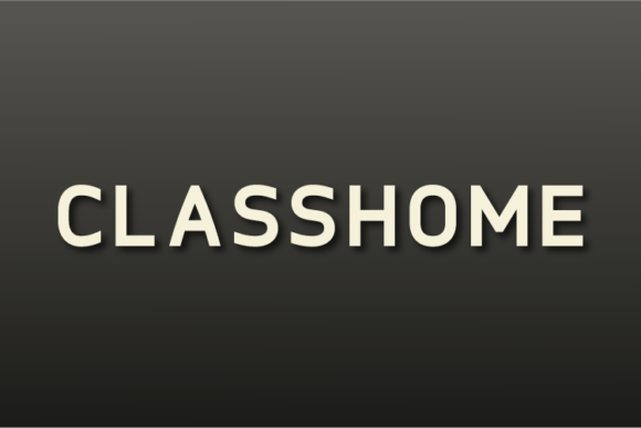 Classhome: A Versatile Font for Creative Makers