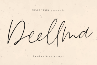 Deellma: Elegant Script Font for Crafters