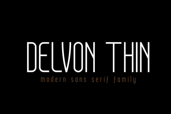 Delvon Thin: A Minimal Typeface for Modern Branding