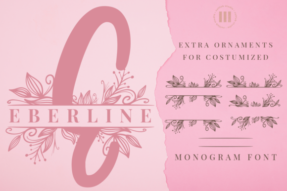 Eberline Monogram: A Refined Decorative Font for Editorial Design