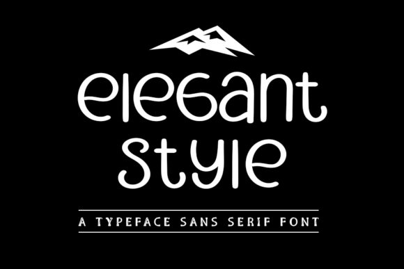 Elegant Style Font for Web Design
