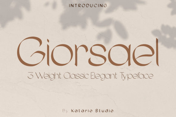 Giorsael: A Dainty Sans Serif for Editorial Elegance
