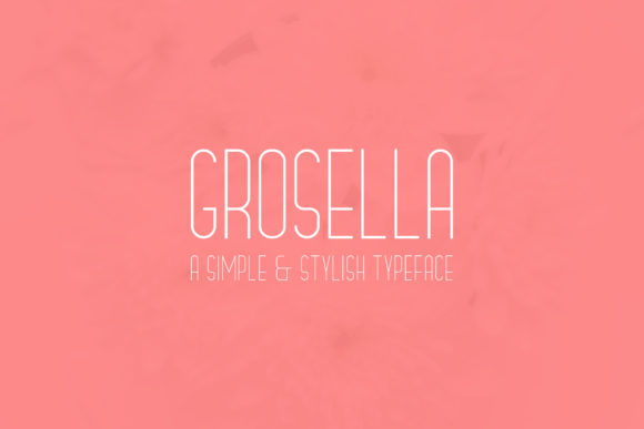 Grosella: A Modern Sans Serif Typeface for Web Design