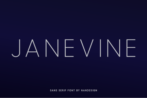 Janevine: A Modern Typeface for Digital Marketing