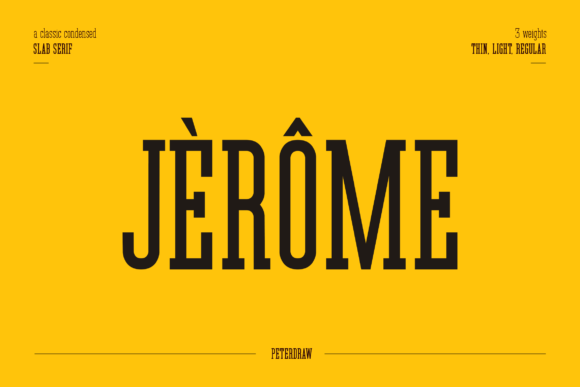 Jerome Font: A Timeless Slab Serif for Bold Branding
