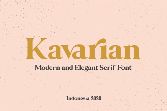 Kavarian: A Serif Font for Real-World Design