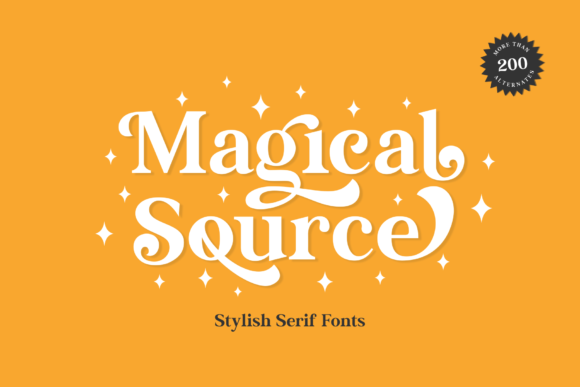 Magical Source: A Serif Font for Creative Excellence