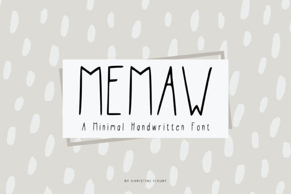 MeMaw: A Bold Sans Serif for Modern Brand Identity