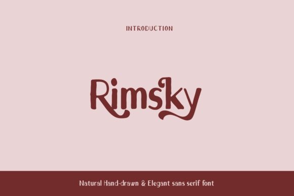 Rimsky: A Modern Sans Serif Font