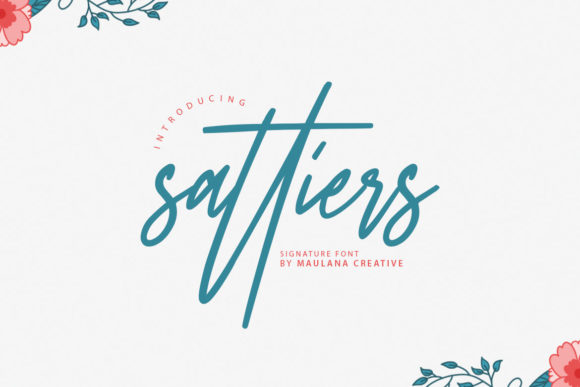 Sattiers Signature Font for Business