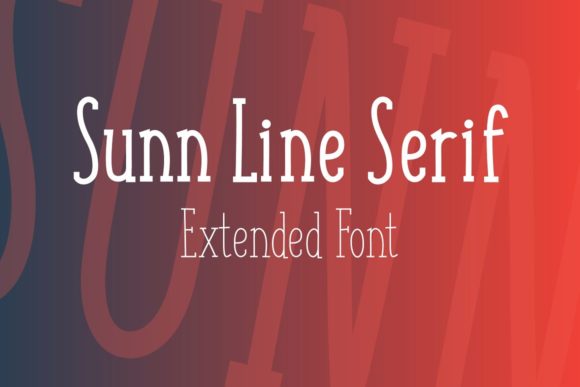 Sunn Line: A Versatile Serif Font
