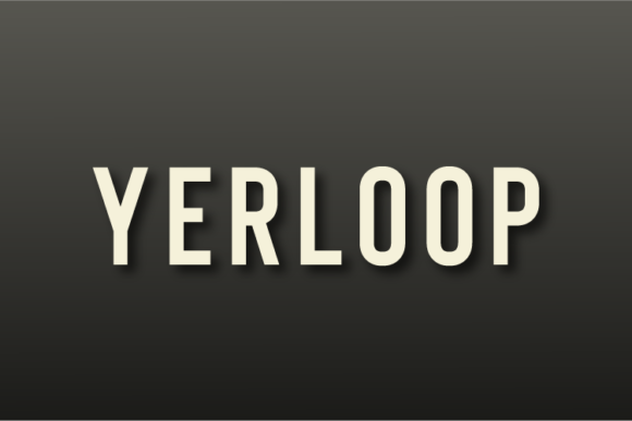 Yerloop: A Modern Sans Serif for Web Design
